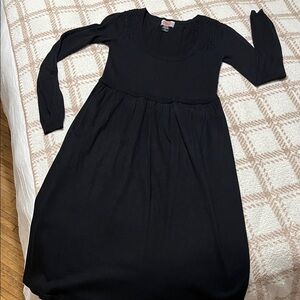 Aoyama Itohome size Snblack long sleeved sweater dress